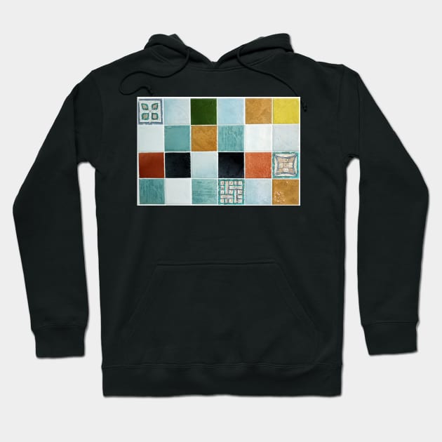 Colourful Tiles Hoodie by pinkal